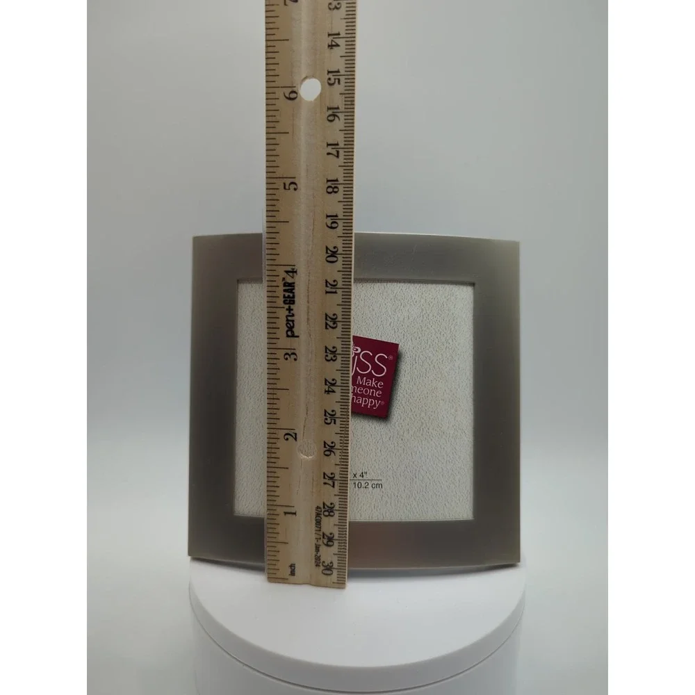 Russ Traveler's Journal Curved Photo Frame Silver Tone 4x4 80704